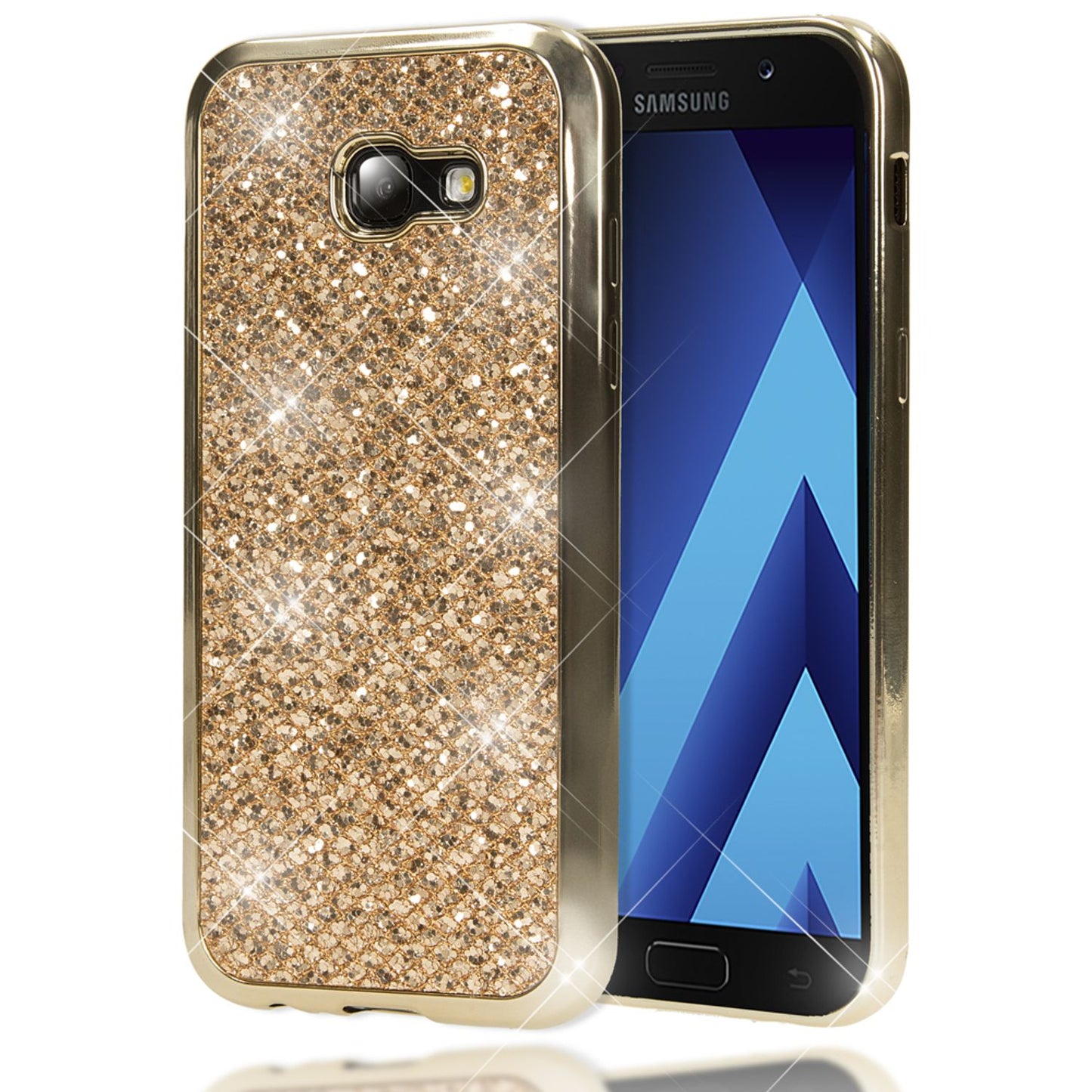 NALIA Galaxy A5 Glitzer Hülle - Kapazität Slim Silikon, Größe 5,2 Zoll, Stil Glitter