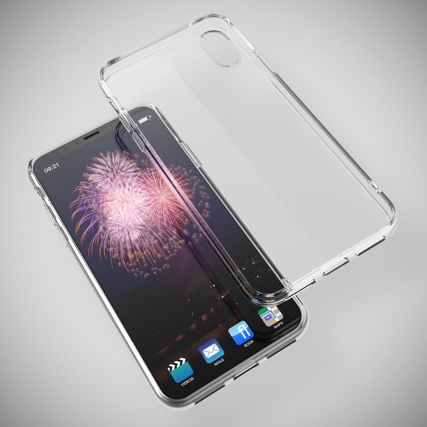 NALIA IPhone X XS Hülle Ultra Slim Leicht Dünn Crystal Klar Fortschrittlich - Silikon Case Transparent