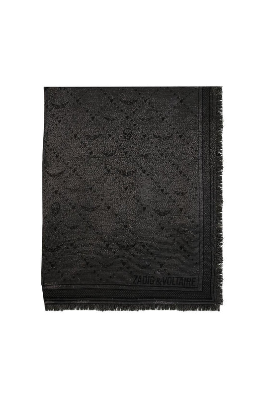 Glenn Monogram-Schal - Zadig & Voltaire - Viskose - Schwarz