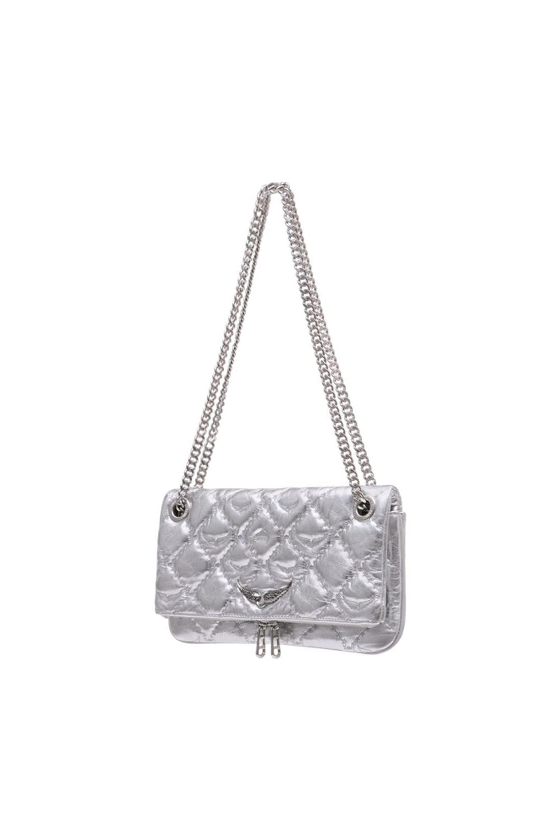 Wallet On Chain Rock Ii - Zadig & Voltaire - Leder - Silber