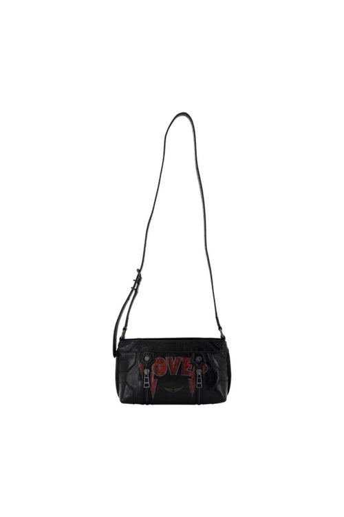 Sunny Mood Punk Schultertasche - Zadig & Voltaire - Leder - Schwarz