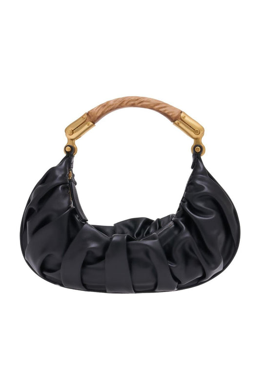 Handtasche Ebene Medium - Balmain - Leder - Schwarz