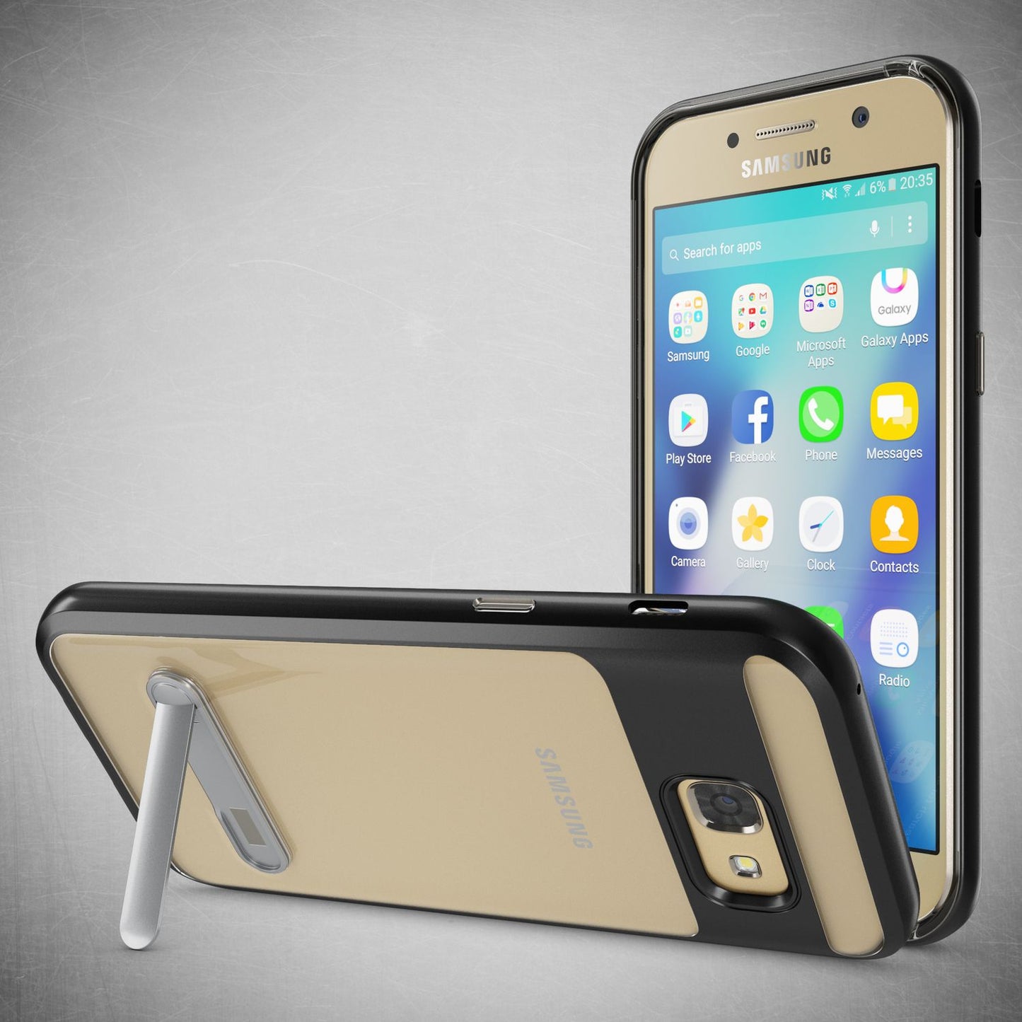 Samsung Galaxy A5 2017 Ständer Handy Hülle von NALIA, TPU Silikon Kickstand Case