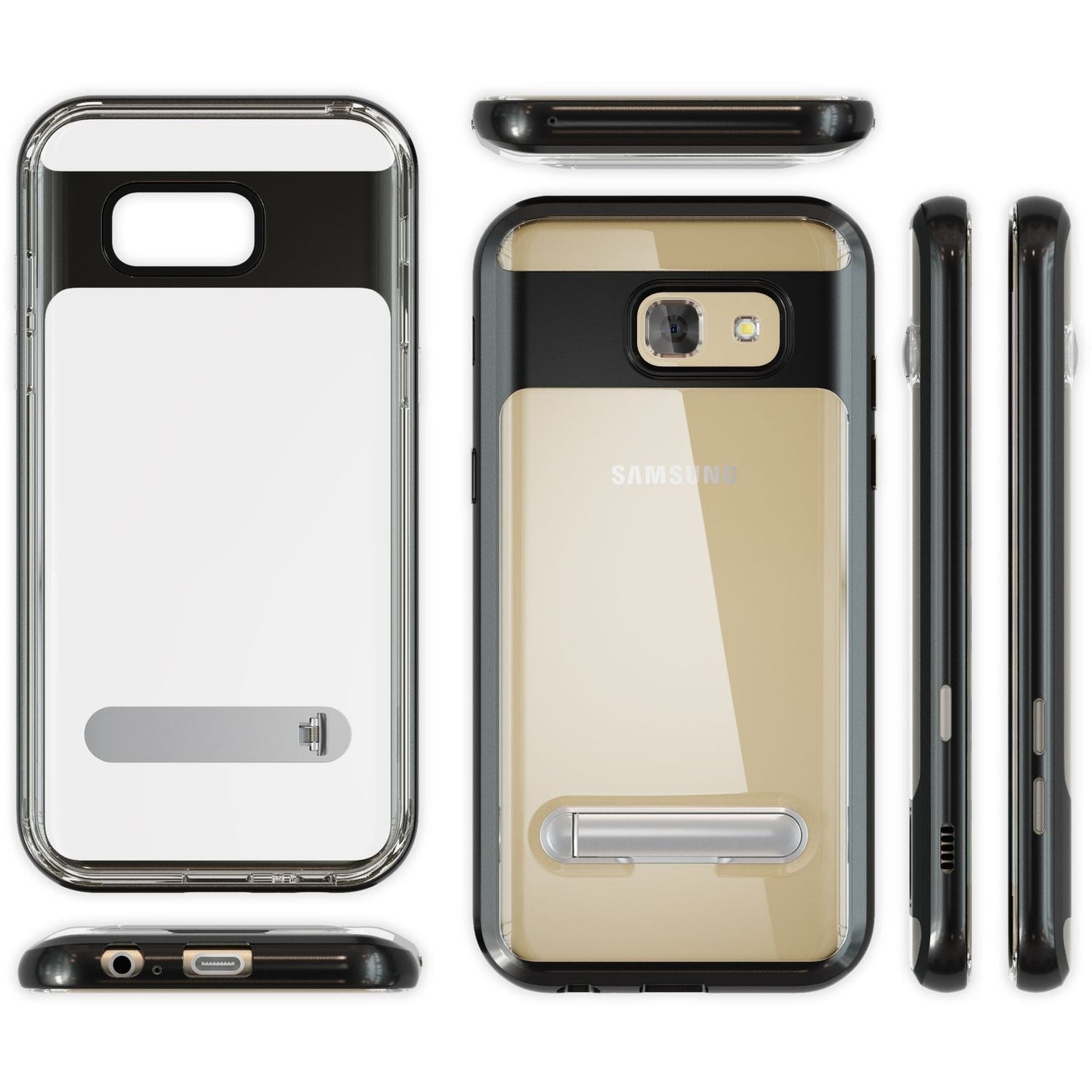 Samsung Galaxy A5 2017 Ständer Handy Hülle von NALIA, TPU Silikon Kickstand Case