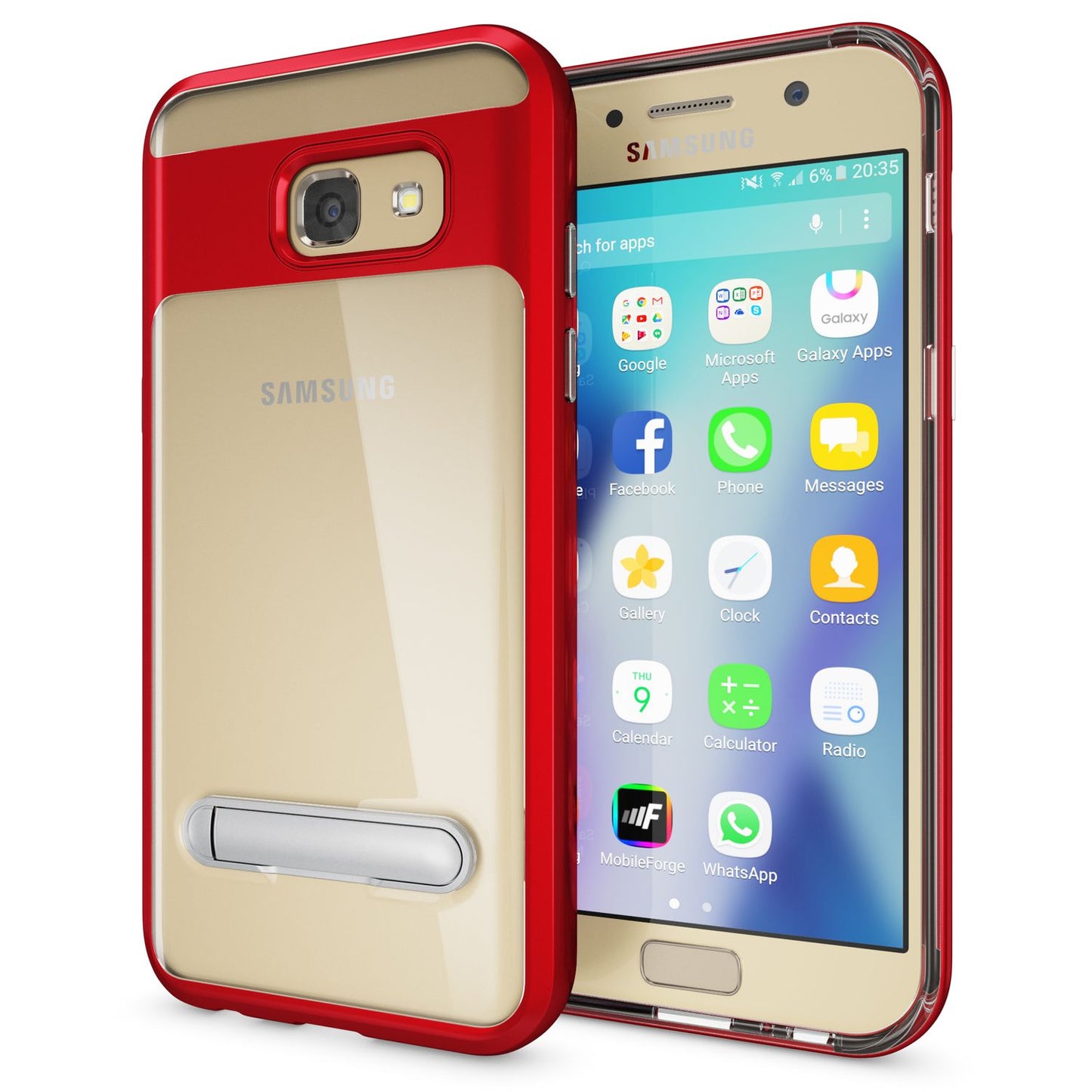 Samsung Galaxy A5 2017 Ständer Handy Hülle von NALIA, TPU Silikon Kickstand Case