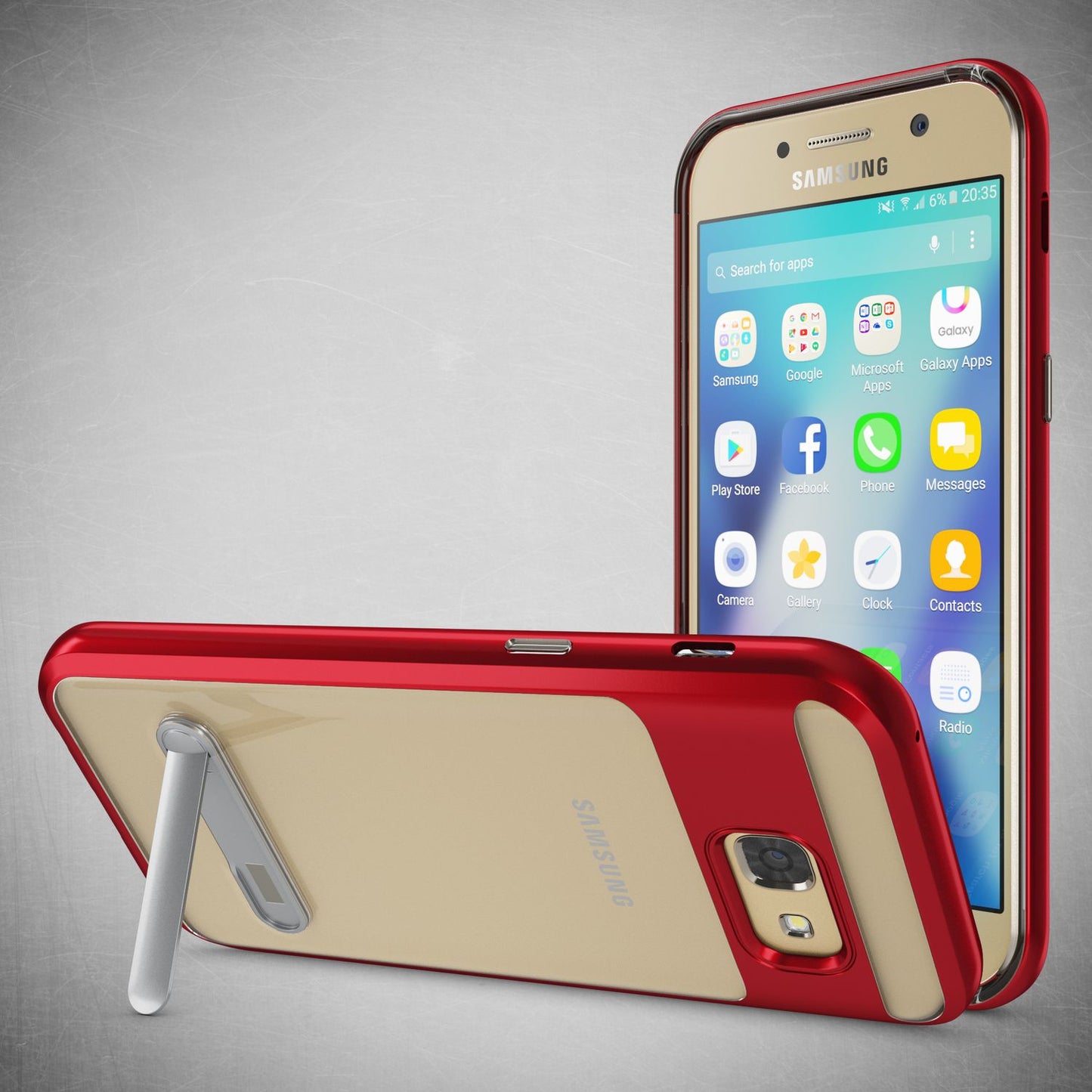 Samsung Galaxy A5 2017 Ständer Handy Hülle von NALIA, TPU Silikon Kickstand Case