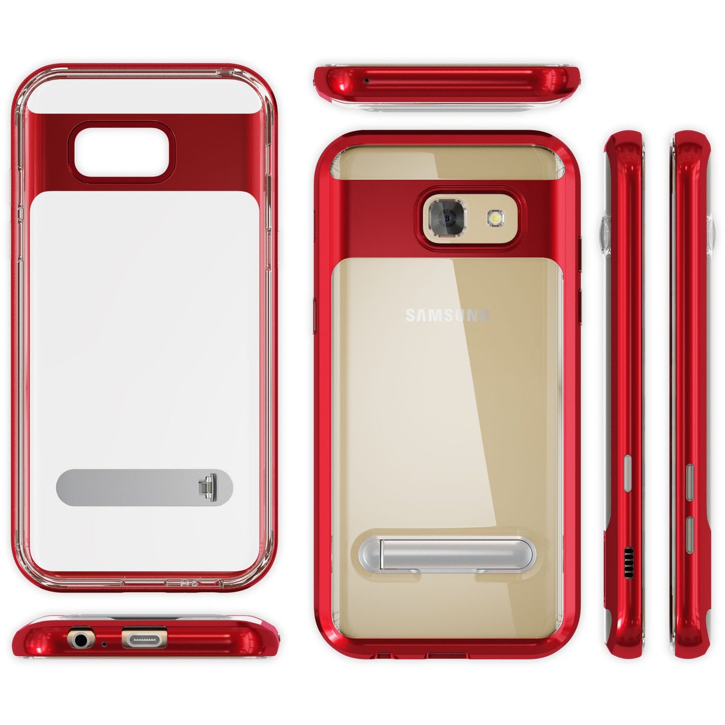 Samsung Galaxy A5 2017 Ständer Handy Hülle von NALIA, TPU Silikon Kickstand Case