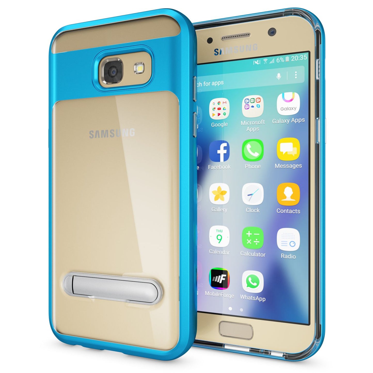 Samsung Galaxy A5 2017 Ständer Handy Hülle von NALIA, TPU Silikon Kickstand Case