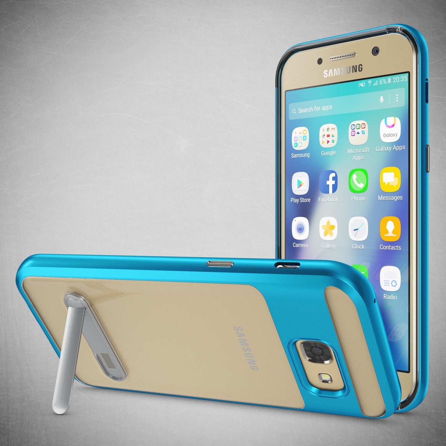 Samsung Galaxy A5 2017 Ständer Handy Hülle von NALIA, TPU Silikon Kickstand Case