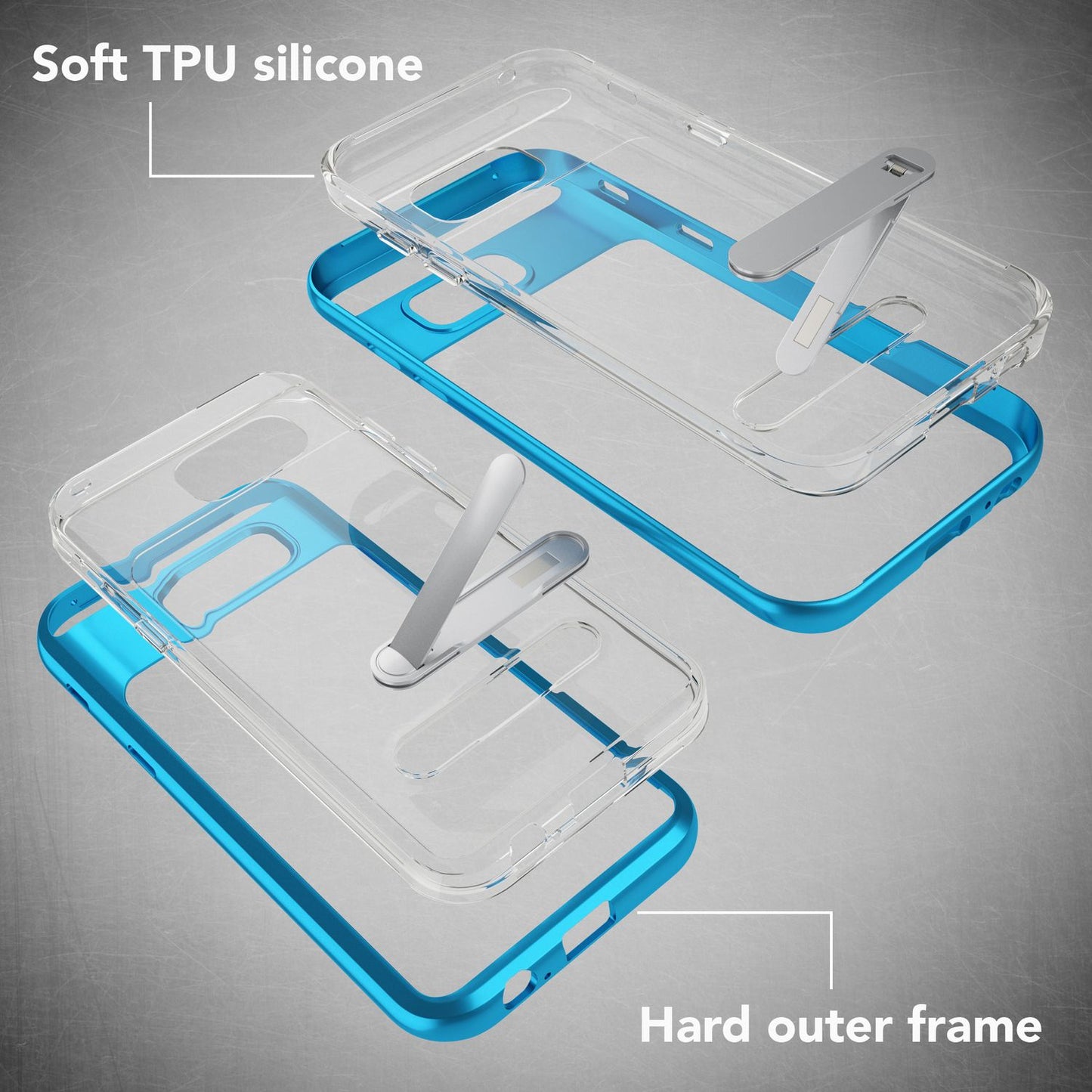 Samsung Galaxy A5 2017 Ständer Handy Hülle von NALIA, TPU Silikon Kickstand Case