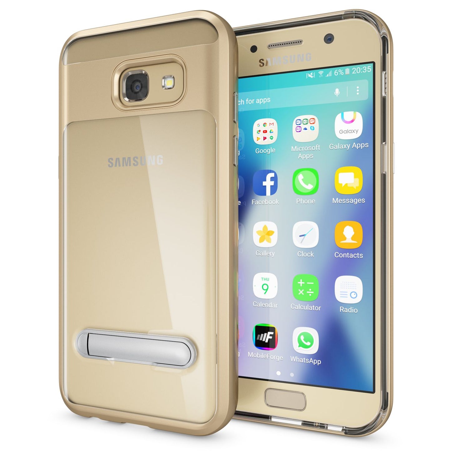 Samsung Galaxy A5 2017 Ständer Handy Hülle von NALIA, TPU Silikon Kickstand Case