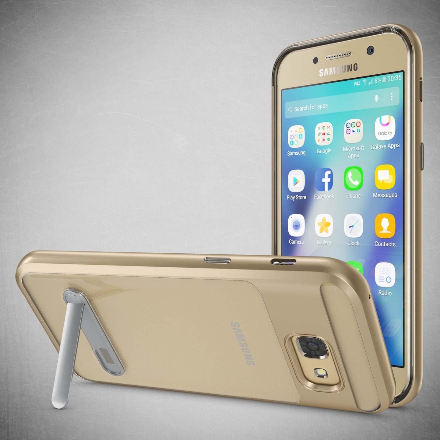 Samsung Galaxy A5 2017 Ständer Handy Hülle von NALIA, TPU Silikon Kickstand Case