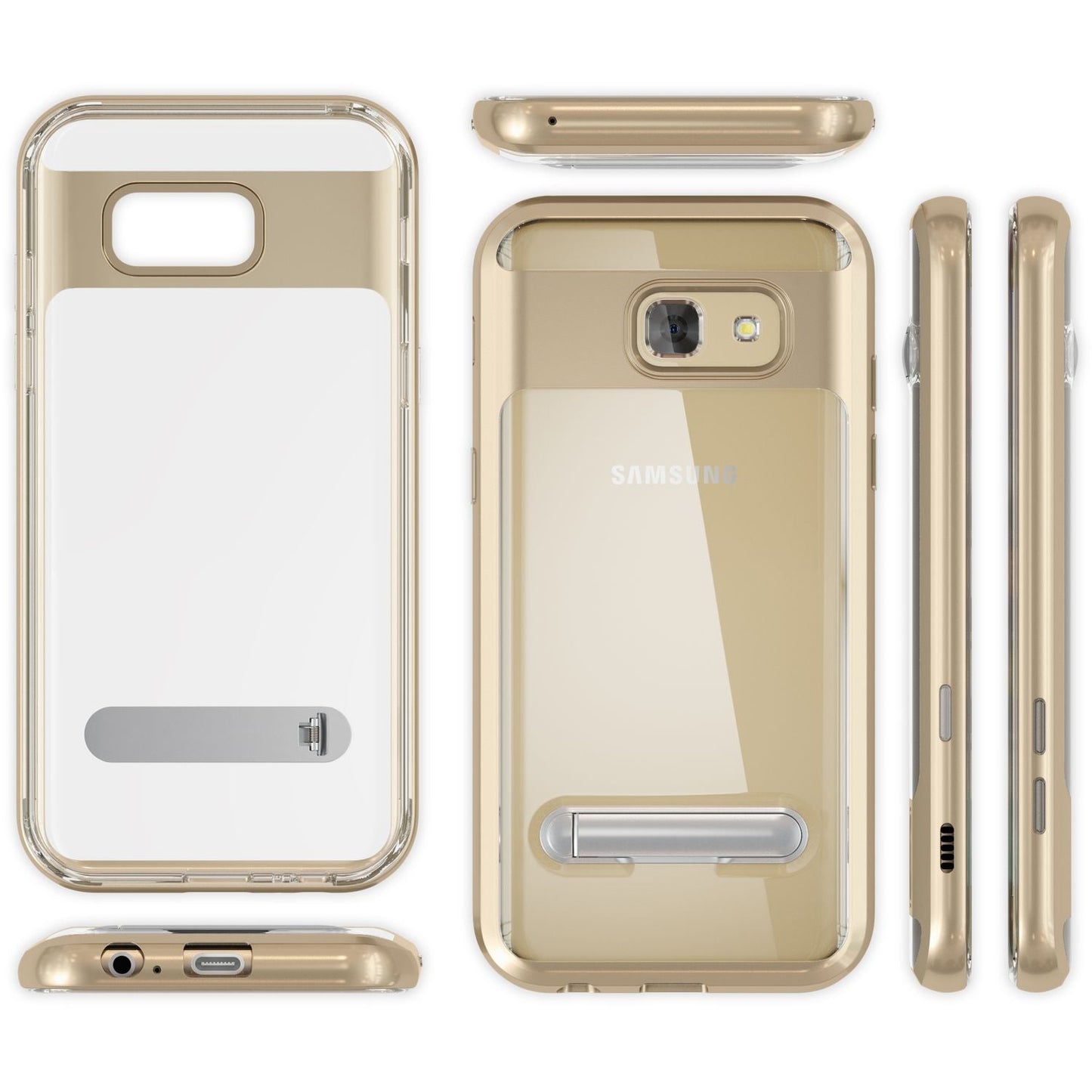 Samsung Galaxy A5 2017 Ständer Handy Hülle von NALIA, TPU Silikon Kickstand Case