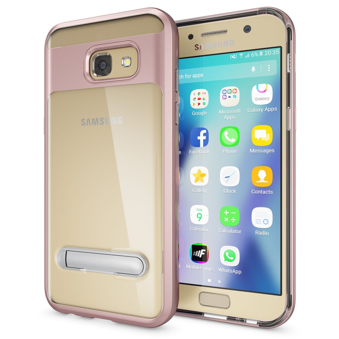 Samsung Galaxy A5 2017 Ständer Handy Hülle von NALIA, TPU Silikon Kickstand Case