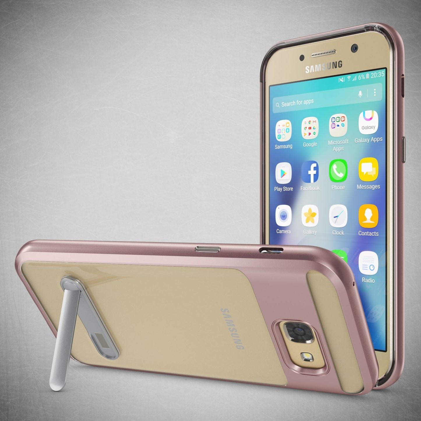 Samsung Galaxy A5 2017 Ständer Handy Hülle von NALIA, TPU Silikon Kickstand Case