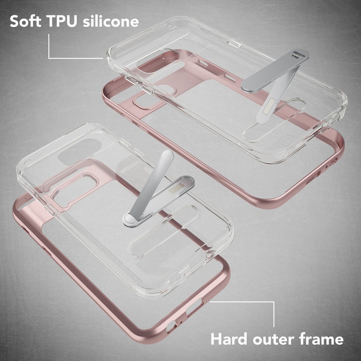 Samsung Galaxy A5 2017 Ständer Handy Hülle von NALIA, TPU Silikon Kickstand Case