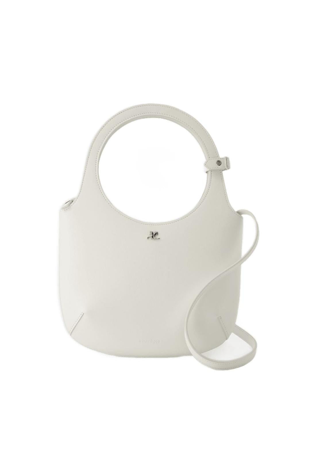 Holy Handtasche - Courreges - Leder - Gebrochenes Weiß