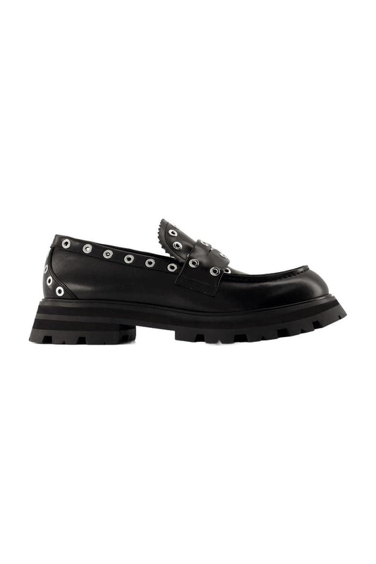 Wander Ankle Boots - Alexander Mcqueen - Black/White - Leather