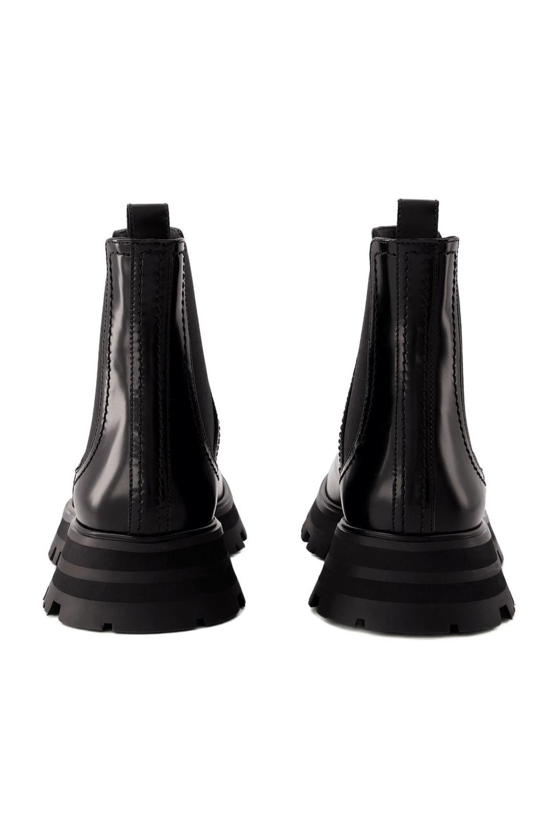 Chelsea-Boots - Alexander Mcqueen - Leder - Schwarz