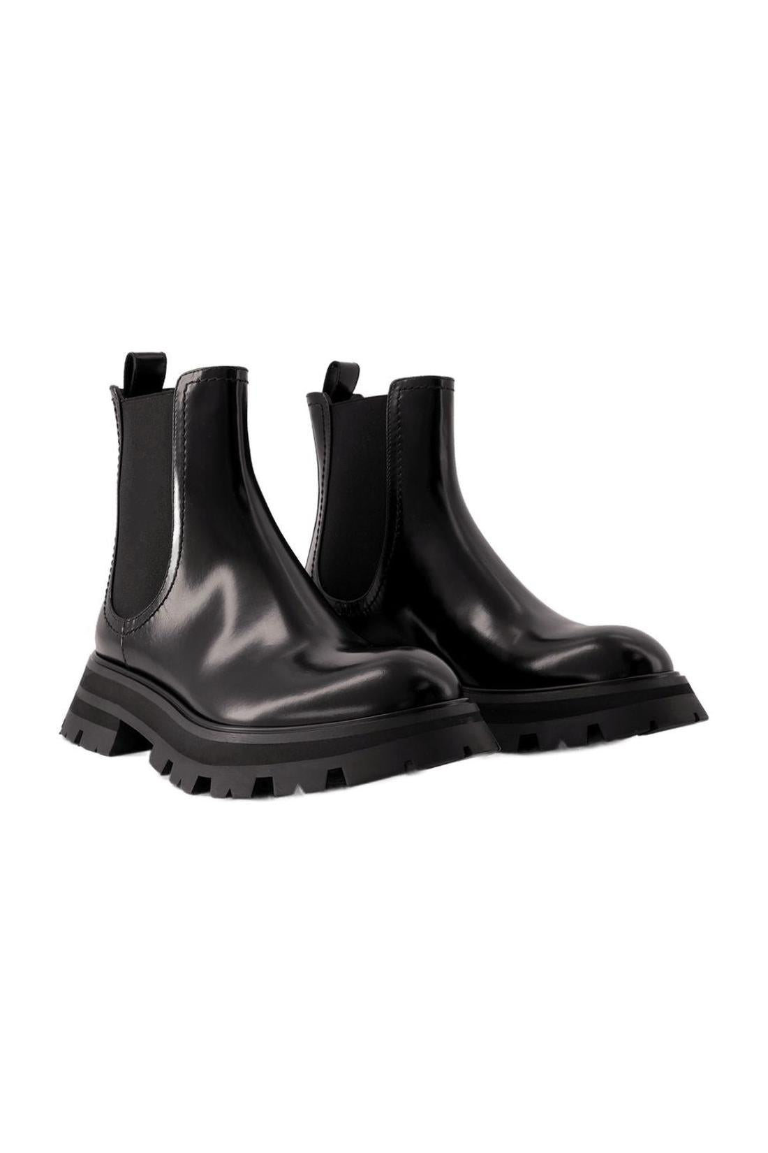 Chelsea-Boots - Alexander Mcqueen - Leder - Schwarz