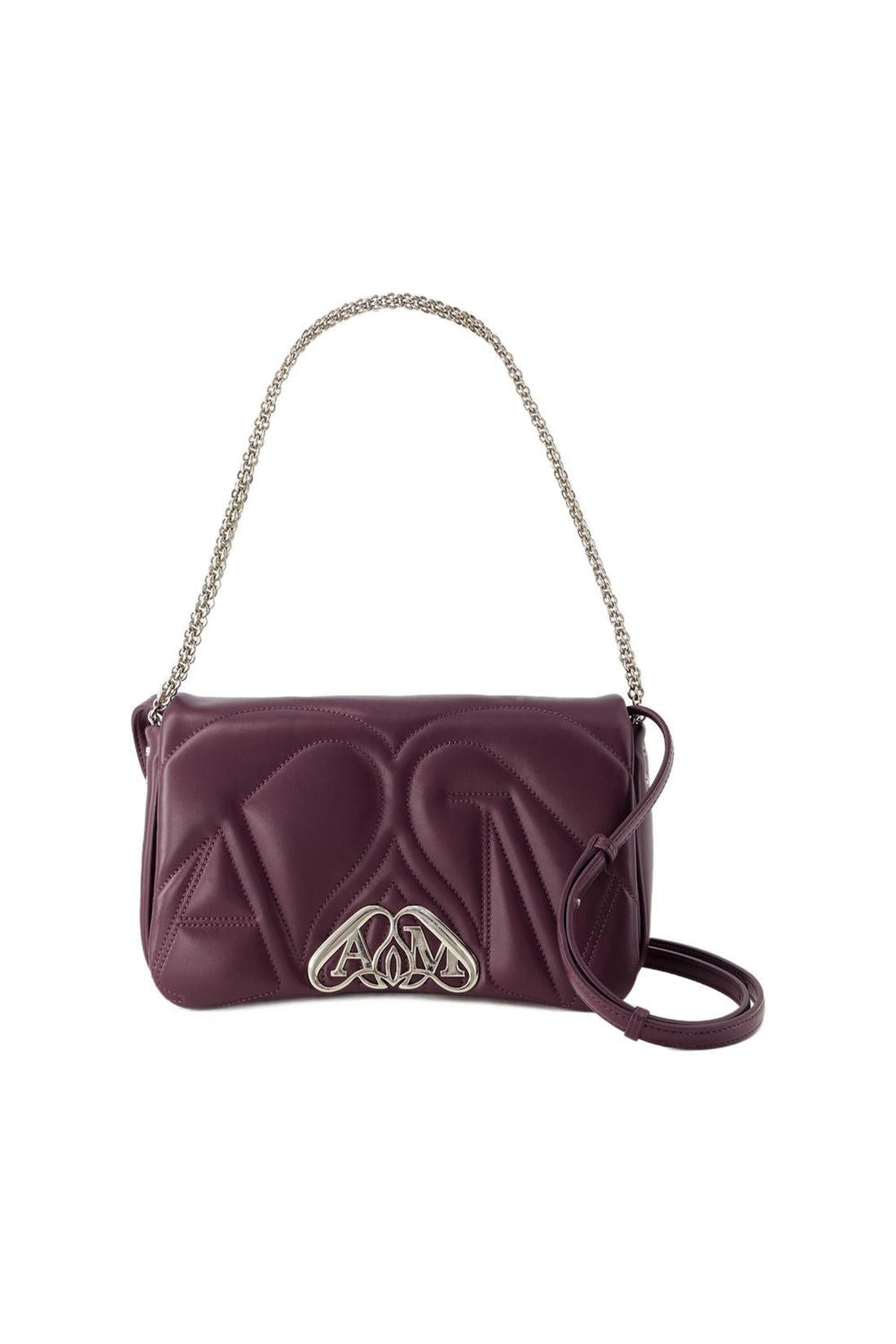 Tasche The Seal Small - Alexander Mcqueen - Leder - Night Shade