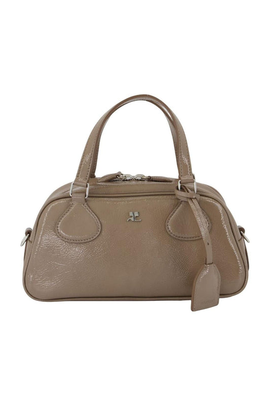 Handtasche Friday - Courreges - Leder - Braun