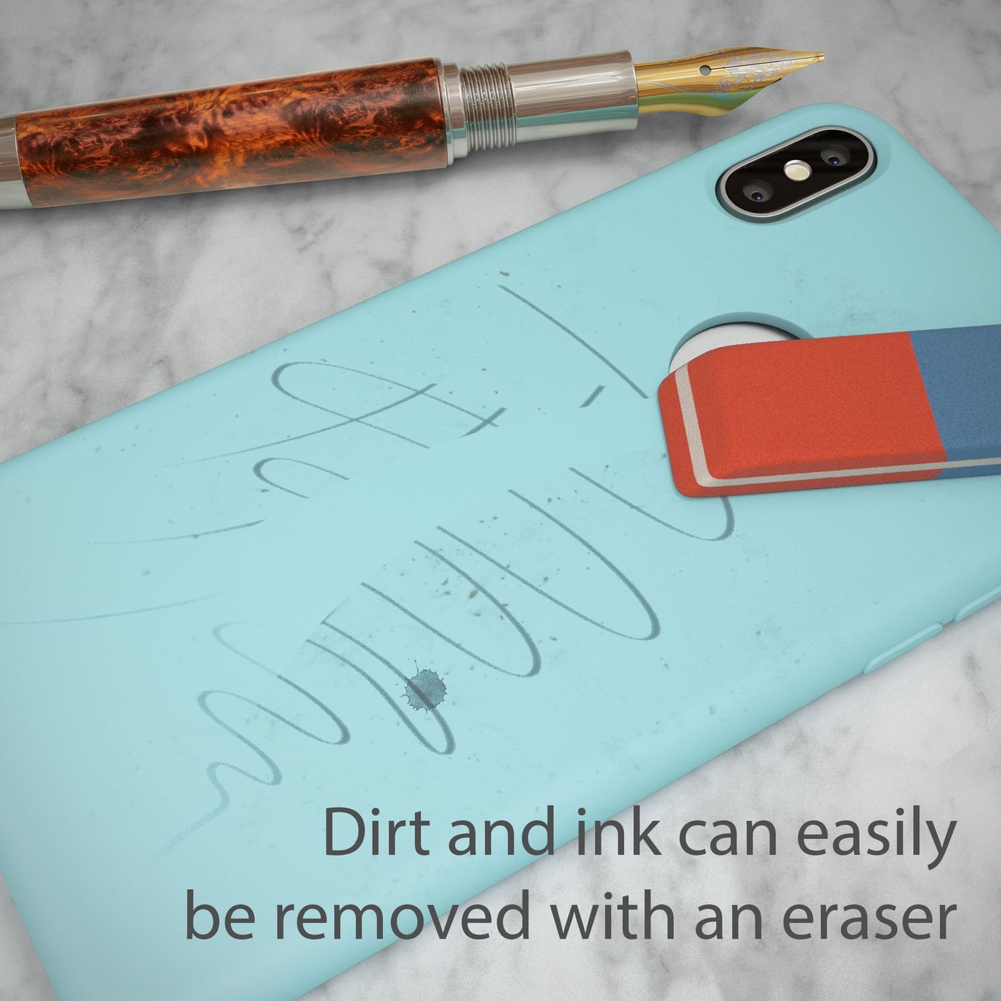 NALIA Hülle Iphone X Ultra Slim Silikon - Silk Touch Microfaser Innenfutter Kompatibel