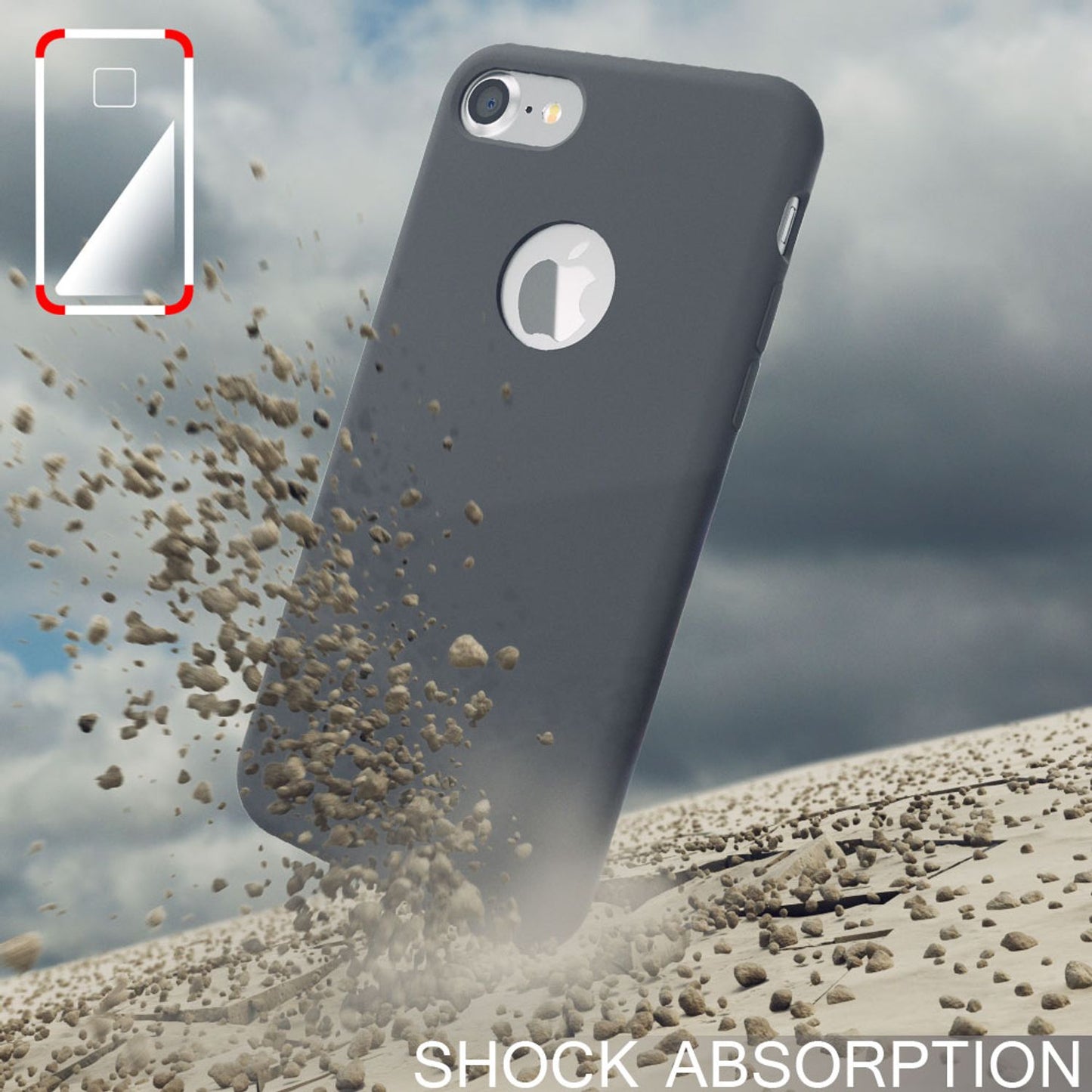 Apple iPhone 7 Liquid Silikon Handy Hülle von NALIA, weiches Hard Cover Case Dünn