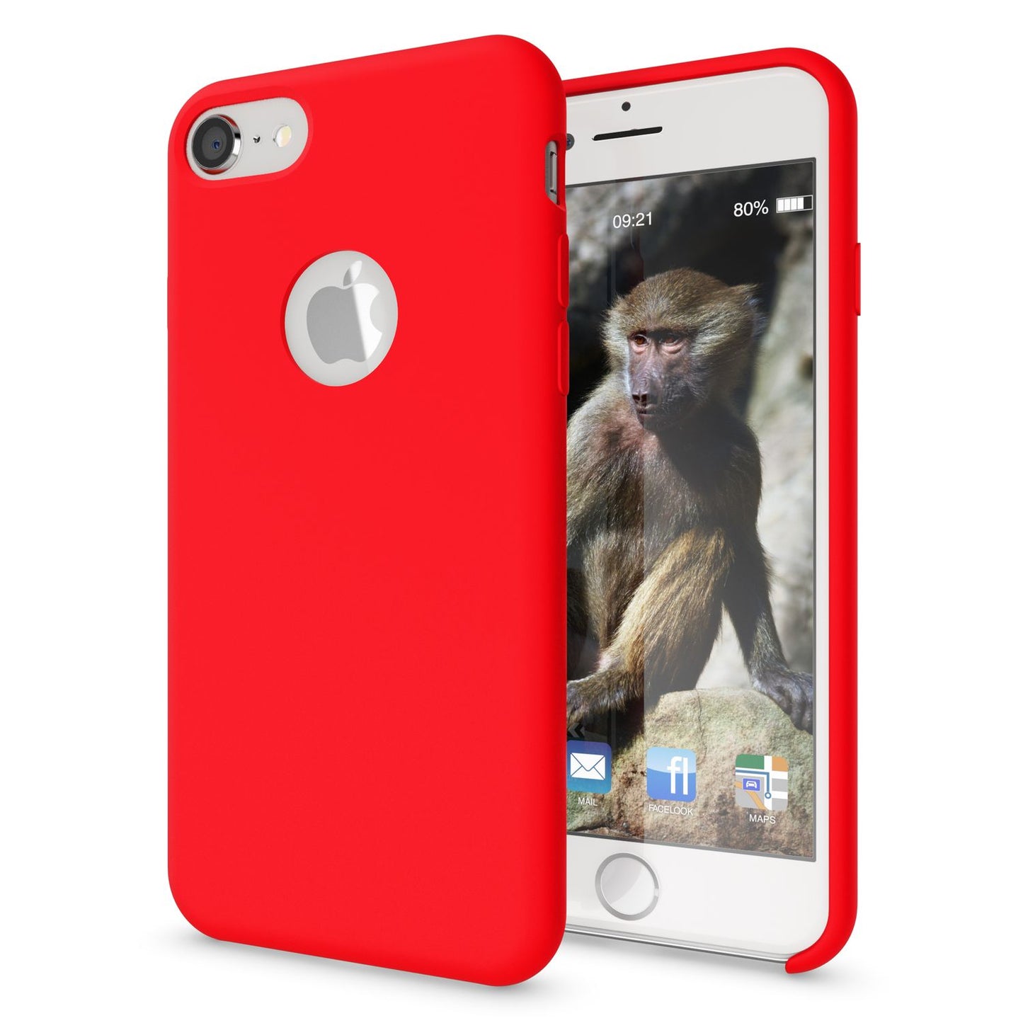 Apple iPhone 8 Liquid Silikon Handy Hülle von NALIA, weiches Hard Cover Case Dünn