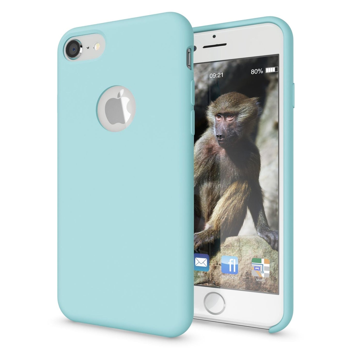 Apple iPhone 8 Liquid Silikon Handy Hülle von NALIA, weiches Hard Cover Case Dünn