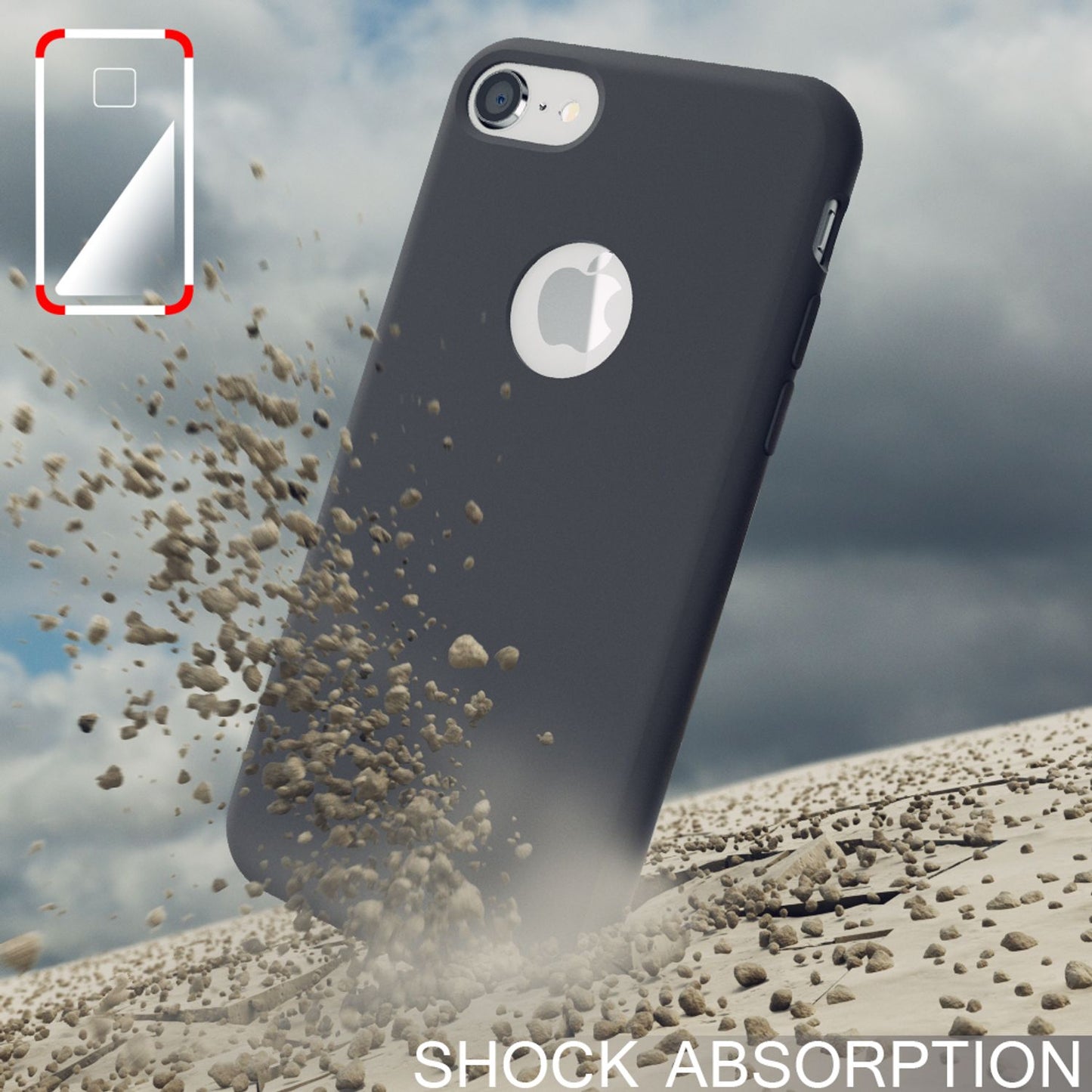 Apple iPhone 8 Liquid Silikon Handy Hülle von NALIA, weiches Hard Cover Case Dünn