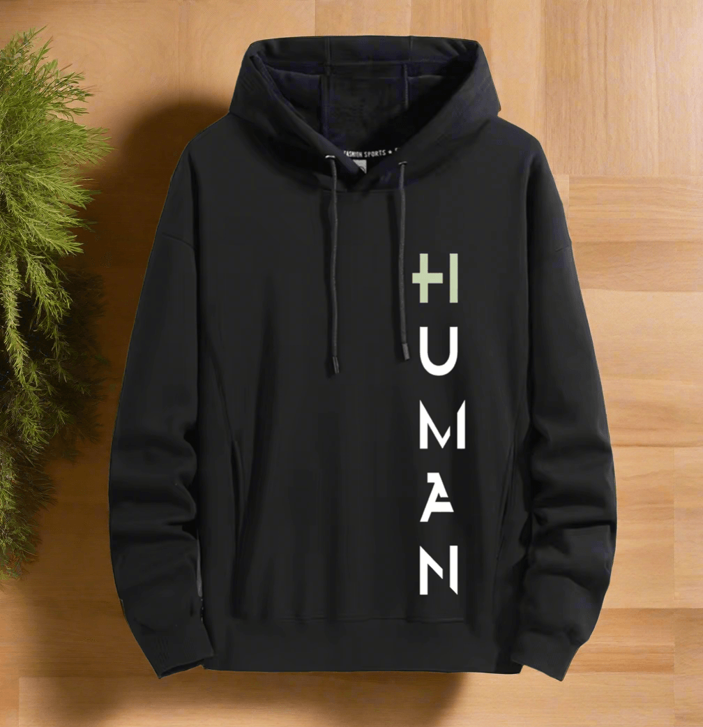 Human Art hoodie warm and stylish for cold weather comfort