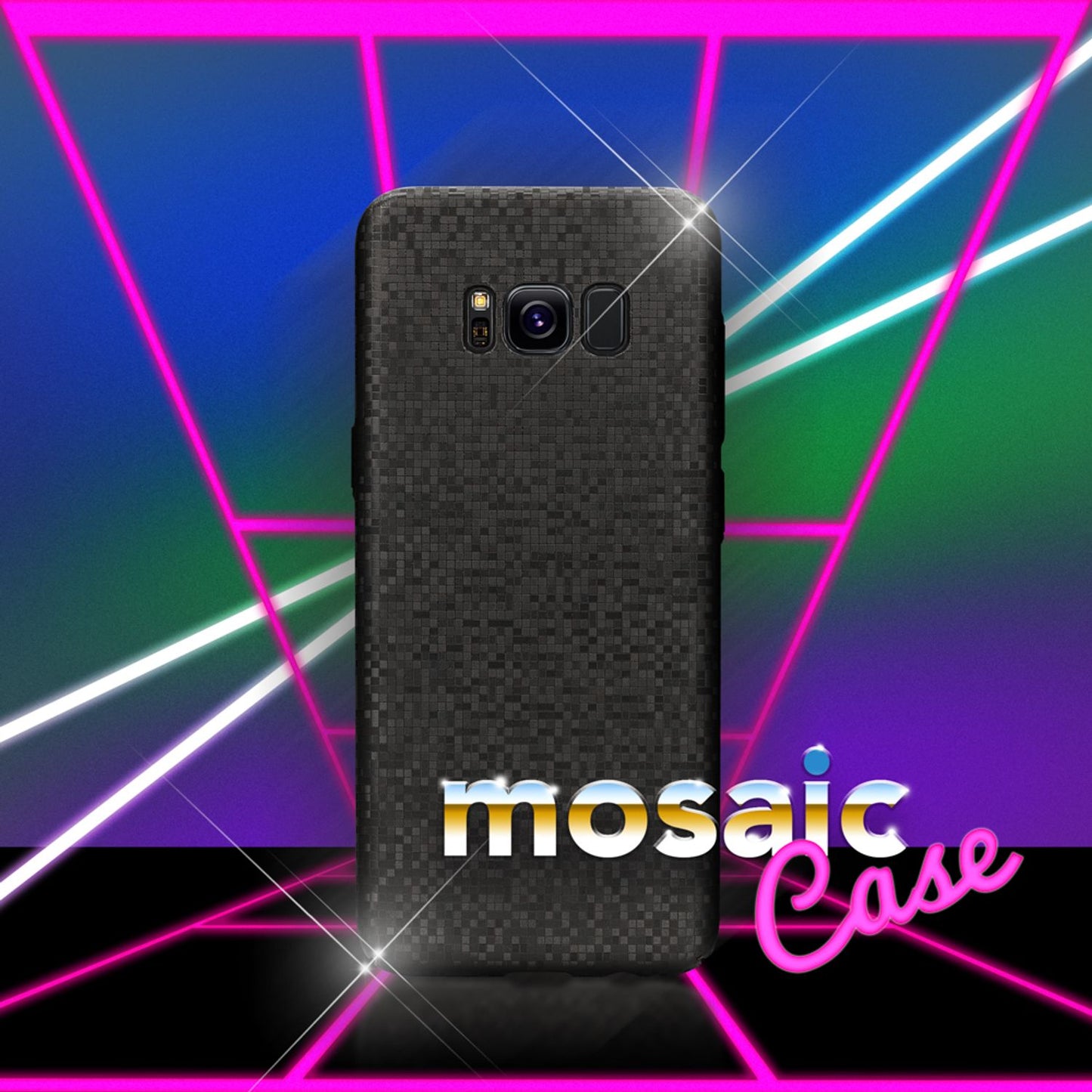 Samsung Galaxy S8 Metallic Handy Hülle von NALIA, Mosaik Cover Hard Case Schutz
