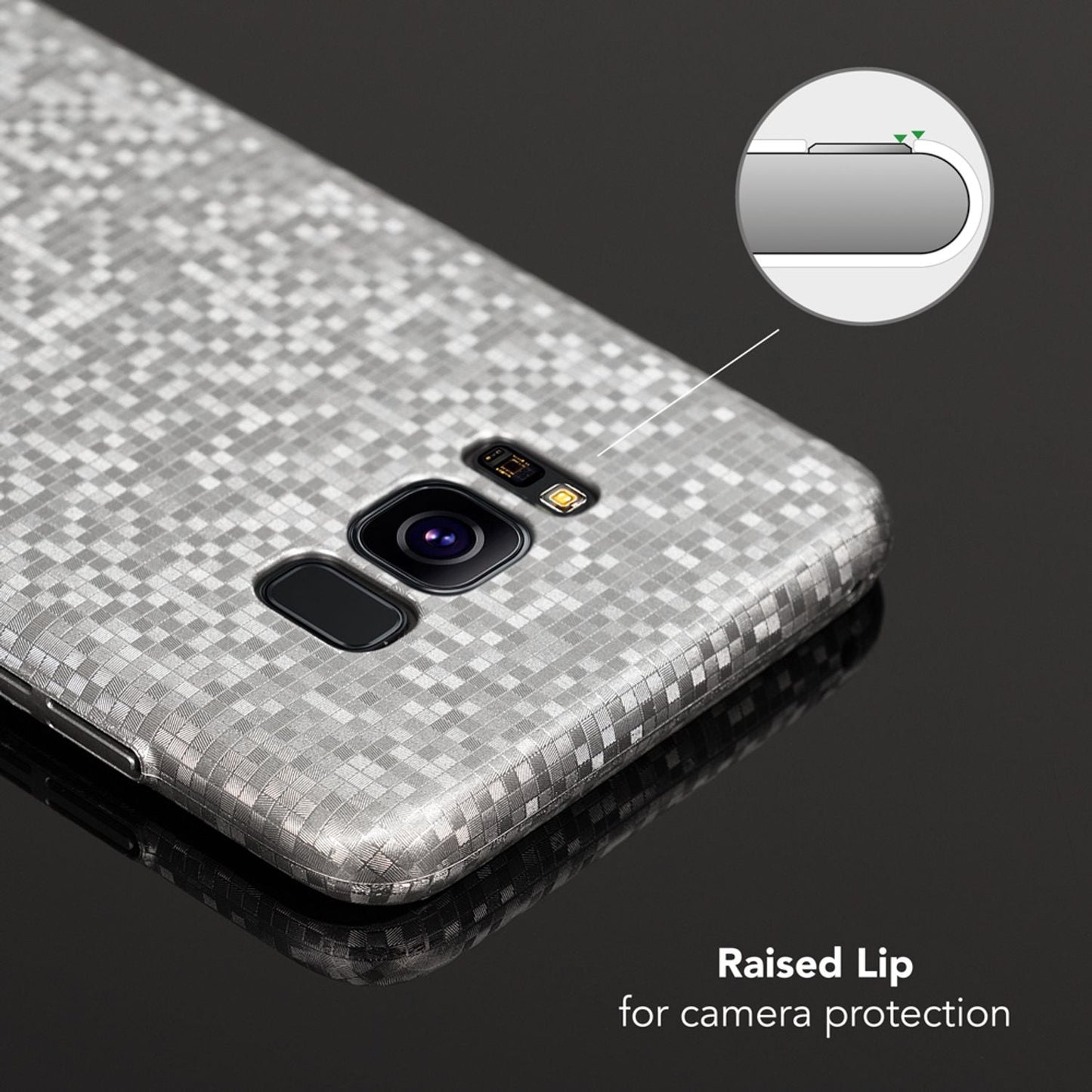 Samsung Galaxy S8 Metallic Handy Hülle von NALIA, Mosaik Cover Hard Case Schutz