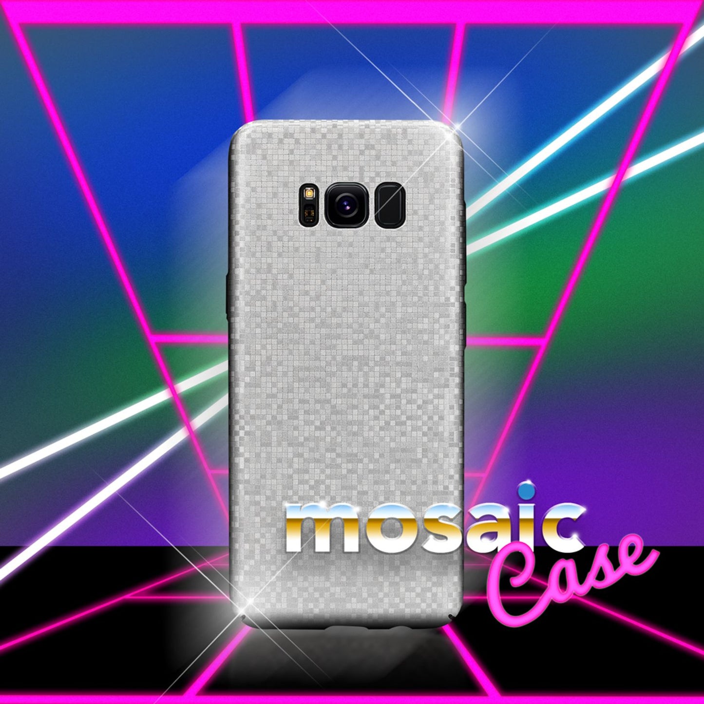 Samsung Galaxy S8 Metallic Handy Hülle von NALIA, Mosaik Cover Hard Case Schutz