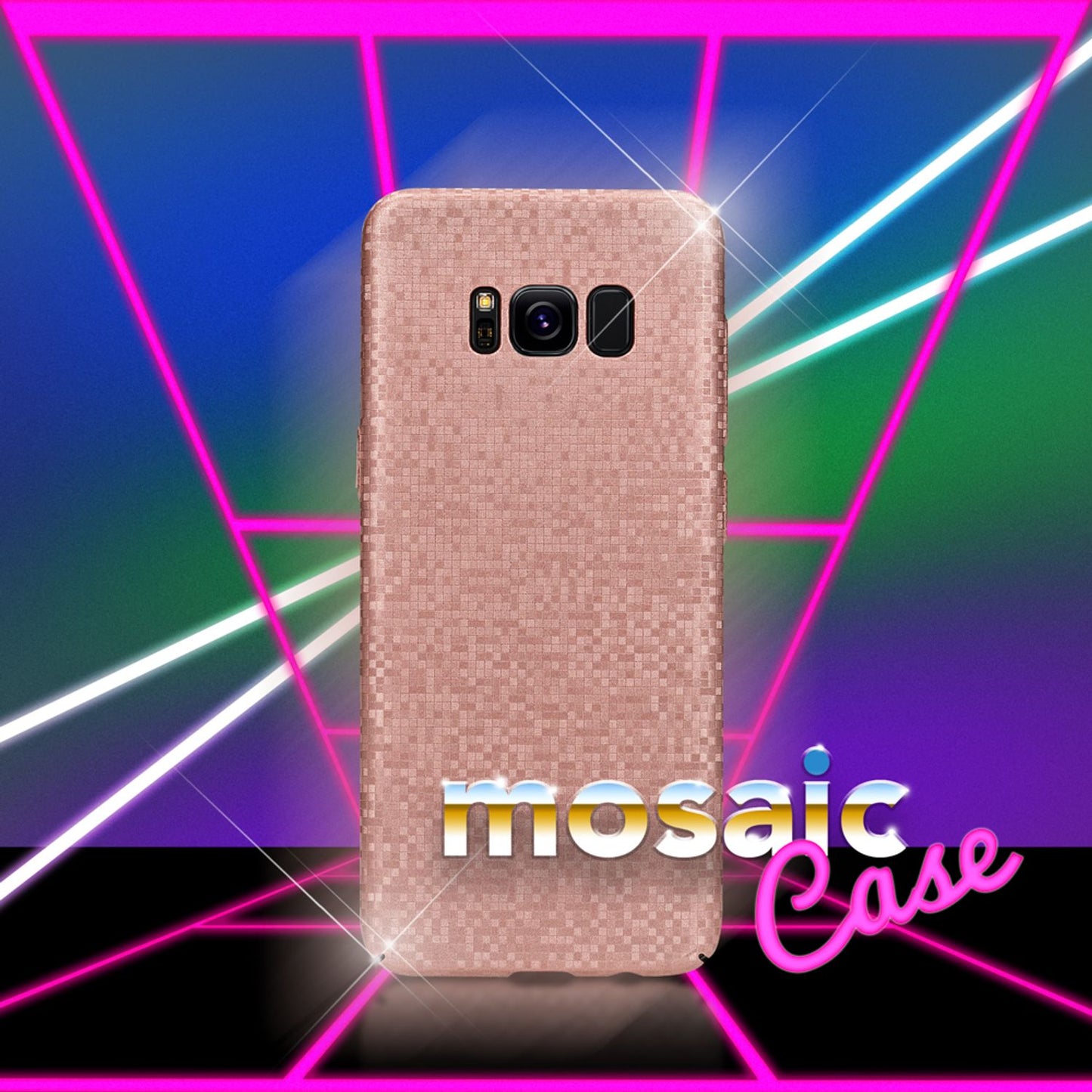 Samsung Galaxy S8 Metallic Handy Hülle von NALIA, Mosaik Cover Hard Case Schutz