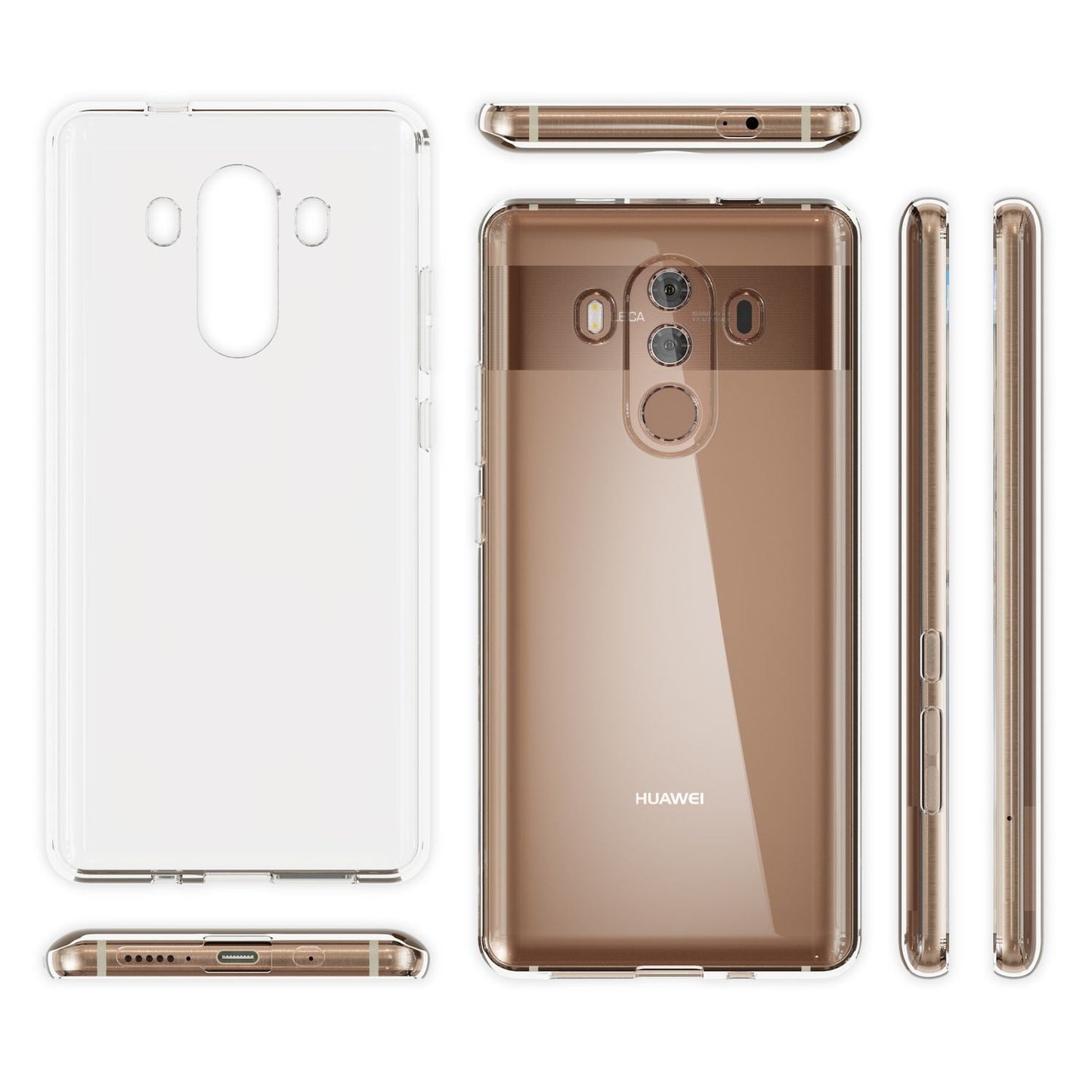 Huawei Mate 10 Pro Handy Hülle von NALIA Dünn Transparent Cover Case Durchsichtig
