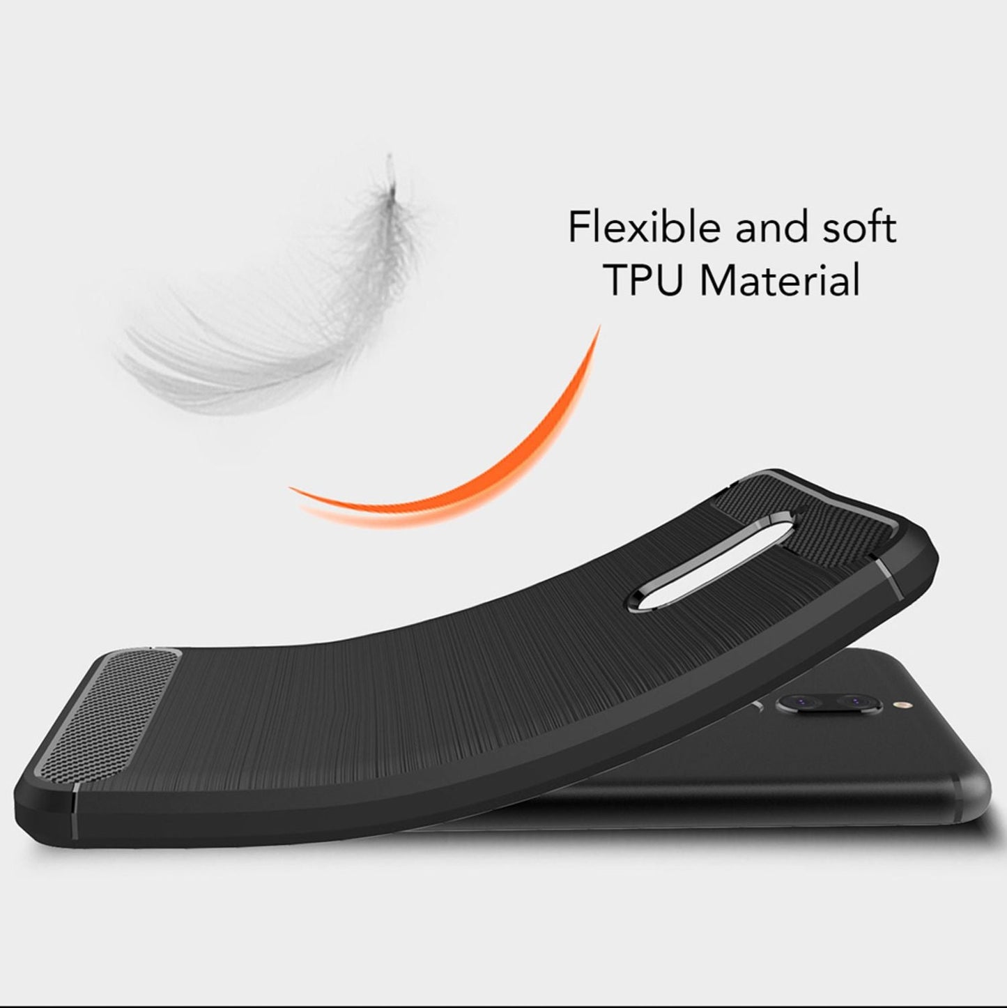 Husă de telefon pentru Huawei Mate 10 Lite de la NALIA, silicon cu aspect de carbon