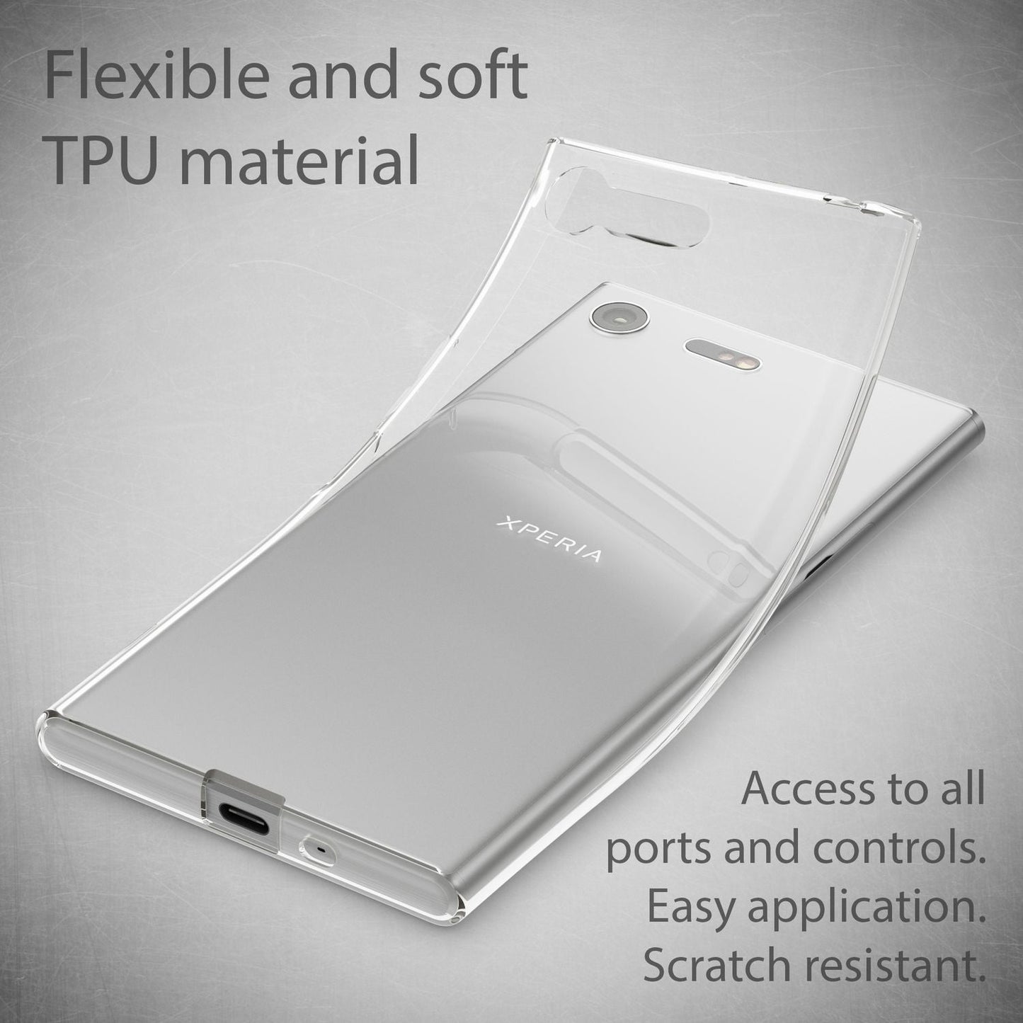 Husă de telefon Sony Xperia XZ Premium de la NALIA, husă de protecție transparentă