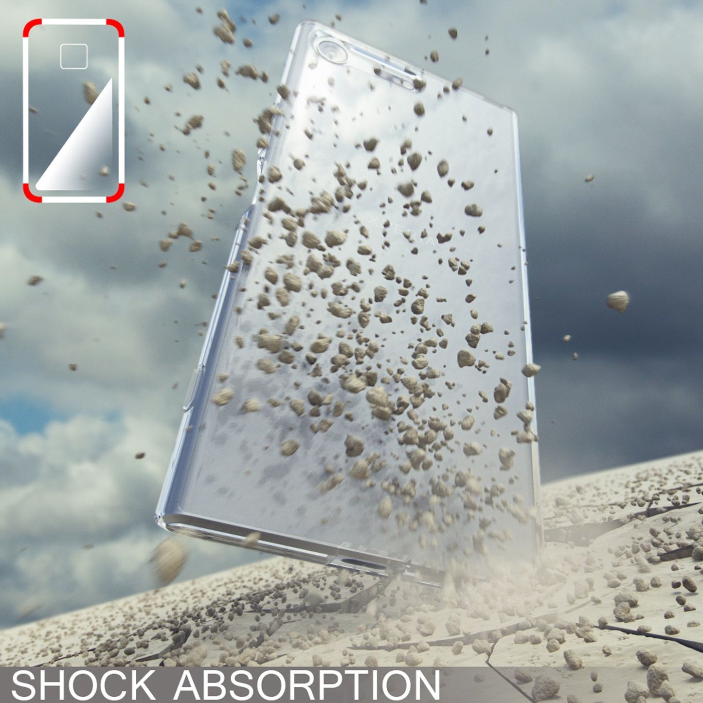 Husă de telefon Sony Xperia XZ Premium de la NALIA, husă de protecție transparentă