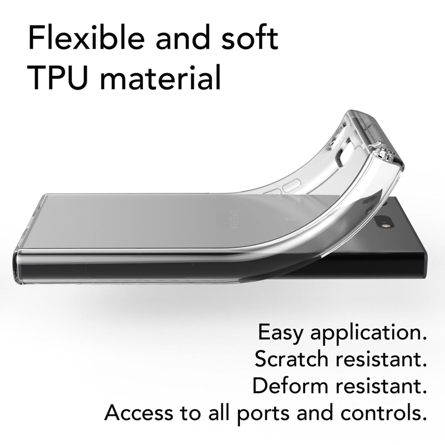 NALIA Handy Hülle für Sony Xperia XZ1, Silikon Case Cover Schutz Tasche Bumper