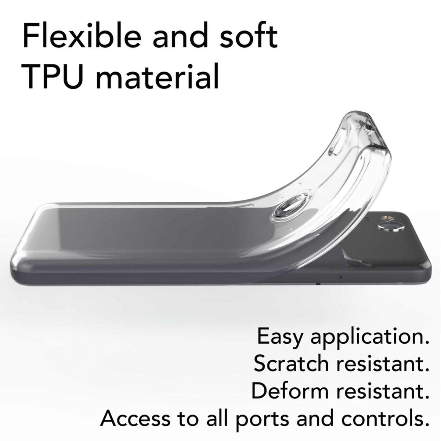 Husă de telefon NALIA pentru Google Pixel 2, husă subțire de protecție din silicon