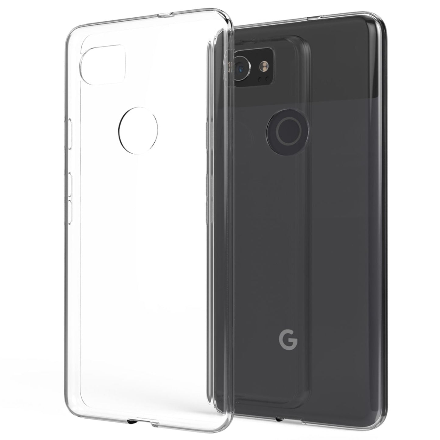 Google Pixel 2 XL Handy Hülle von NALIA, Transparentes Silikon Case Cover Tasche
