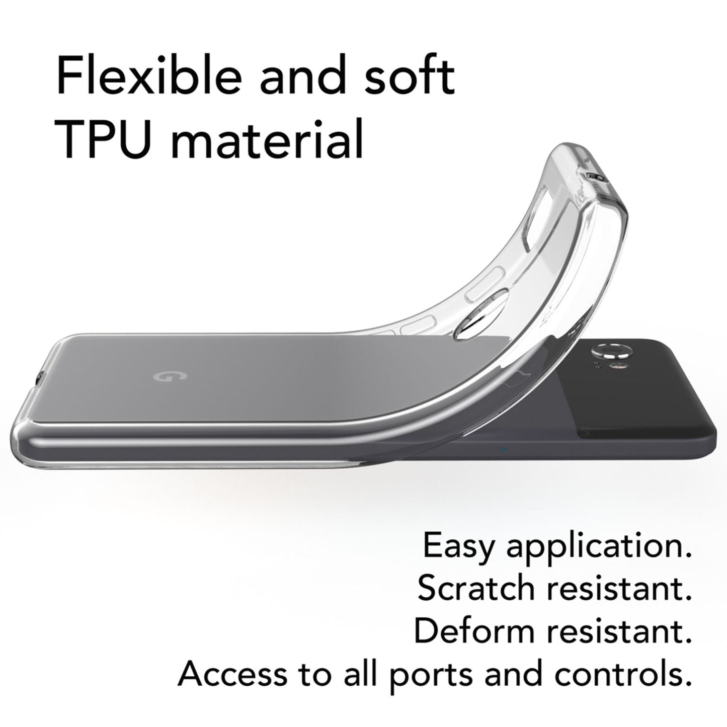 Google Pixel 2 XL Handy Hülle von NALIA, Transparentes Silikon Case Cover Tasche