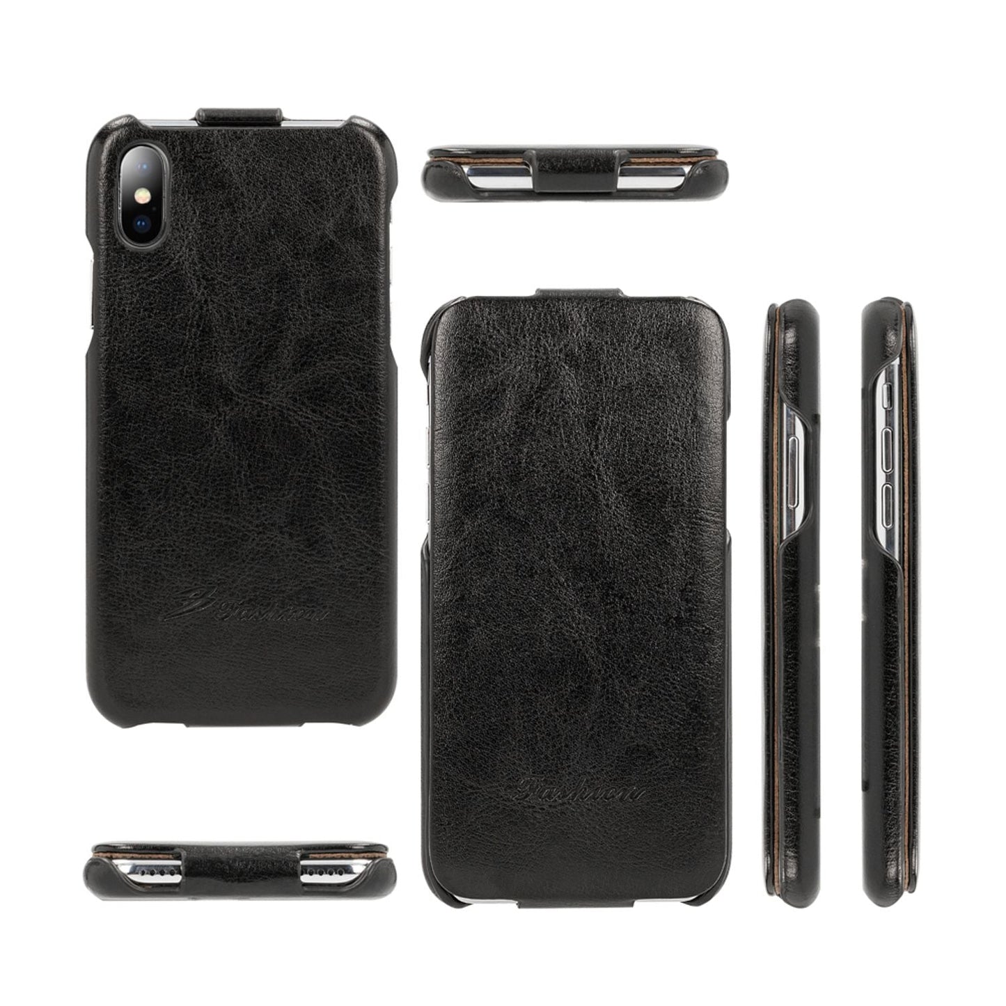 NALIA Flipcase für Apple iPhone X XS, Leder Flip Case Rundum Schutz Cover Etui