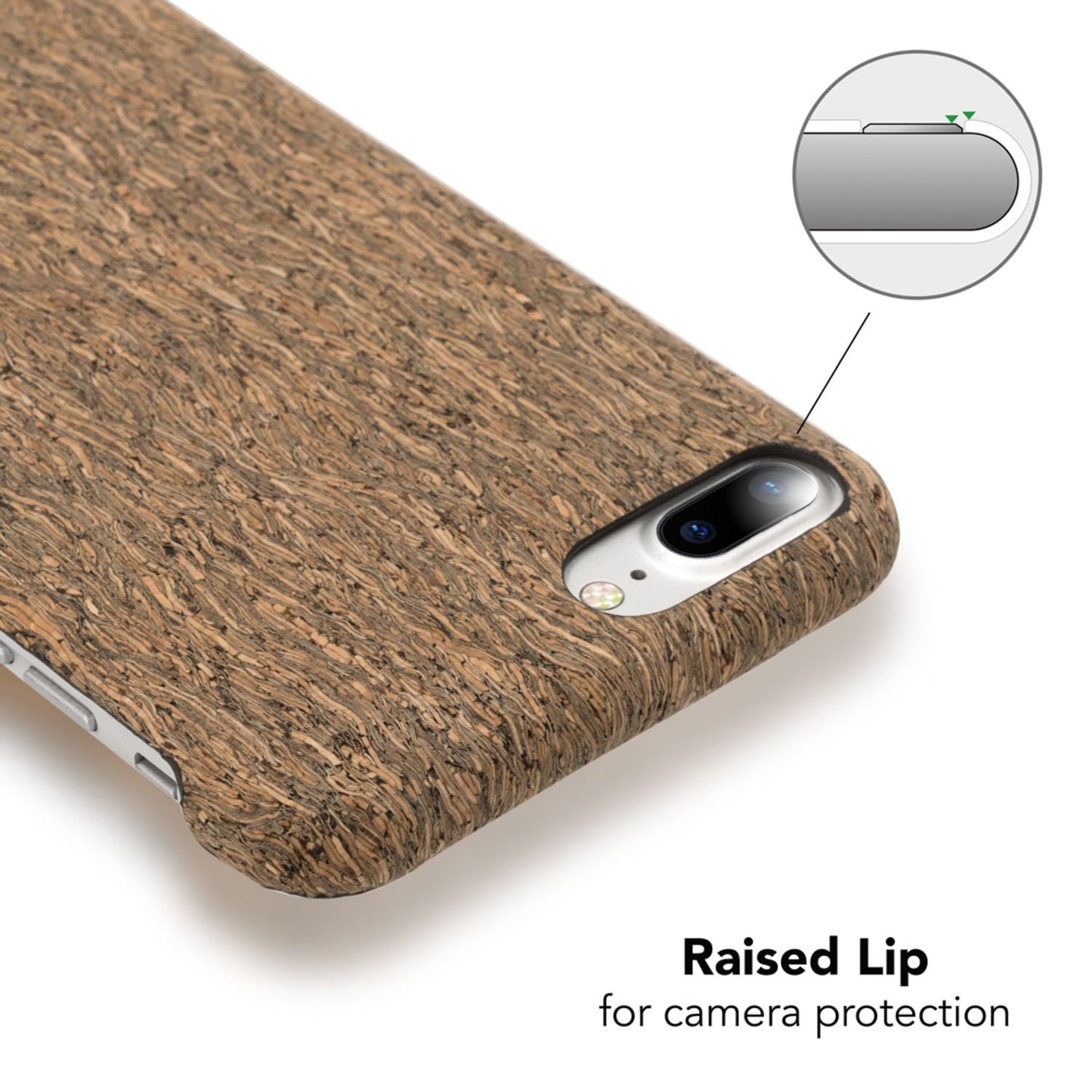 Apple iPhone 8 Plus / 7 Plus  Kork Hülle Handyhülle von NALIA, Hard Case Cover