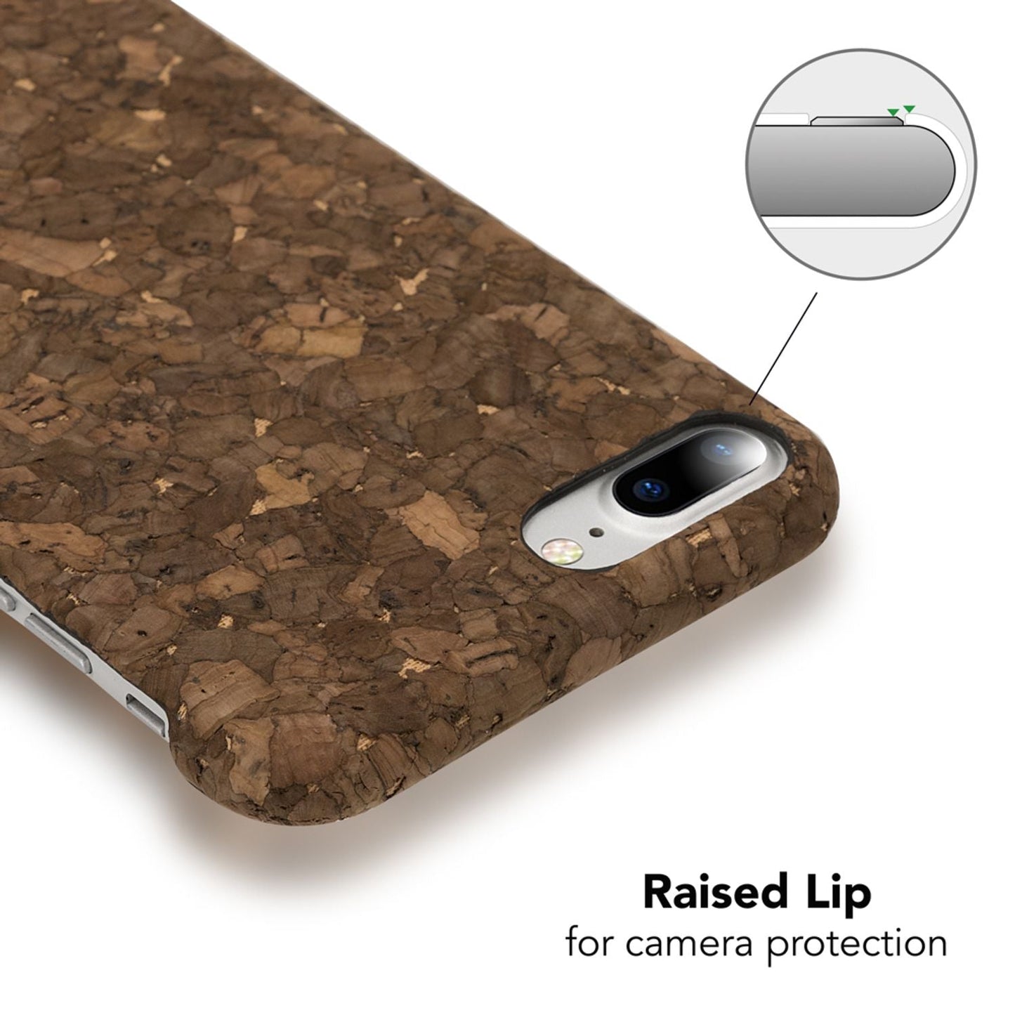 Apple iPhone 8 Plus / 7 Plus  Kork Hülle Handyhülle von NALIA, Hard Case Cover