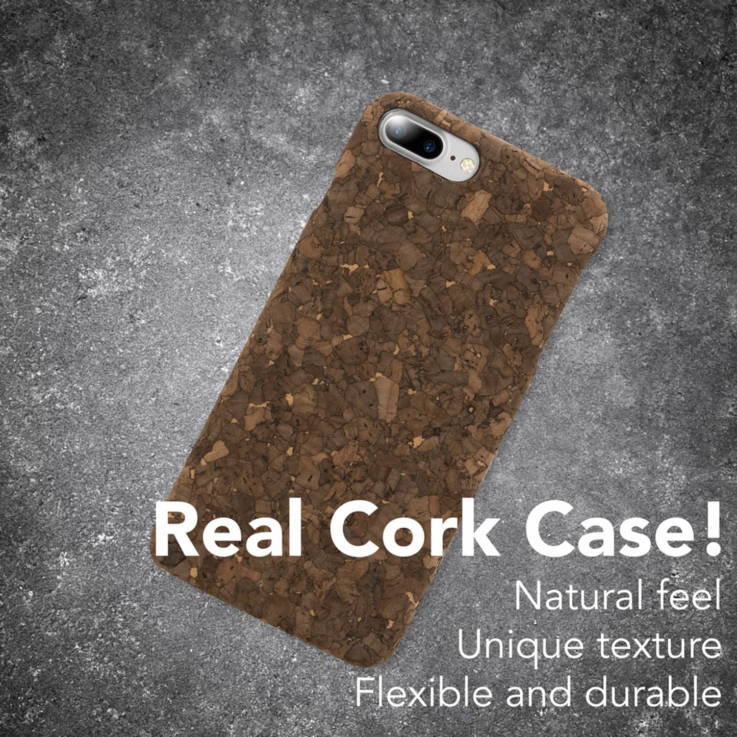 Apple iPhone 8 Plus / 7 Plus  Kork Hülle Handyhülle von NALIA, Hard Case Cover