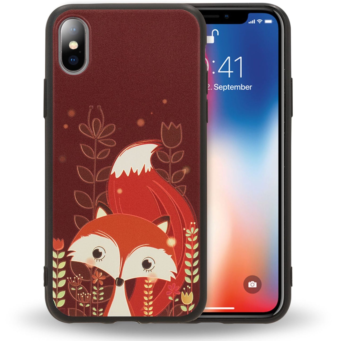NALIA Hülle für Apple iPhone X XS, Slim Silikon Motiv Case Schutz Cover Bumper