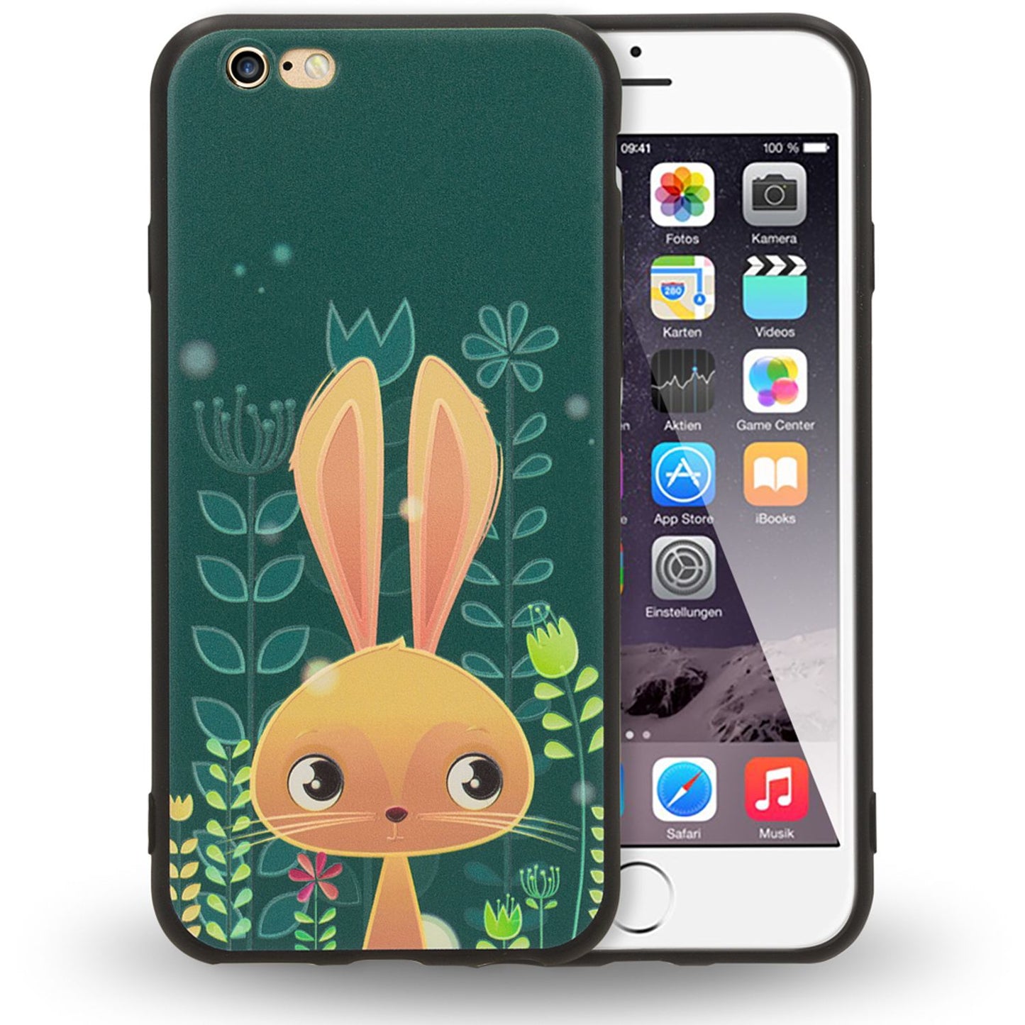 Apple iPhone 6 6s Handy Hülle von NALIA, Slim TPU Silikon Motiv Case Cover Schutz